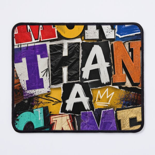 Item preview, More Than A Game Typography, Colorful Letter Collage Design designed and sold by Jandedan.