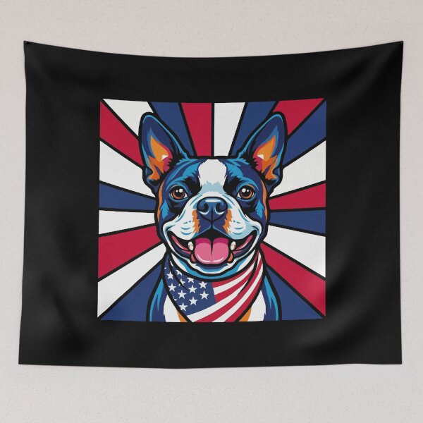 Item preview, Boston Terrier 4th of July Dog – Patriotic USA Puppy Gift designed and sold by The Real Life Symphony.