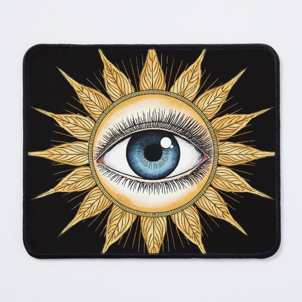 Item preview, Celestial Third Eye Sun | Boho Occult Mystic Art & Witchy Aesthetic designed and sold by Melian Vintage.