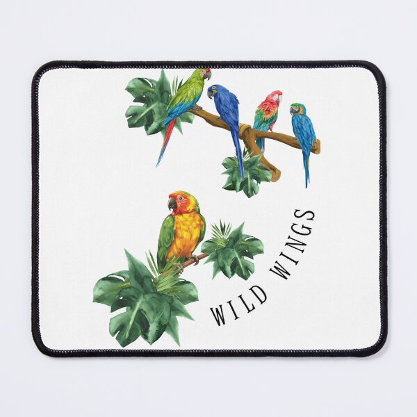 Item preview, Wild Wings – Tropical Macaw & Parrot Botanical Art designed and sold by Miho9999.