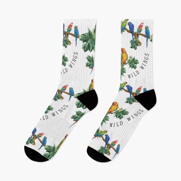 Item preview, Wild Wings – Tropical Macaw & Parrot Botanical Art designed and sold by Miho9999.