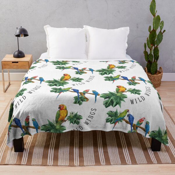 Item preview, Wild Wings – Tropical Macaw & Parrot Botanical Art designed and sold by Miho9999.