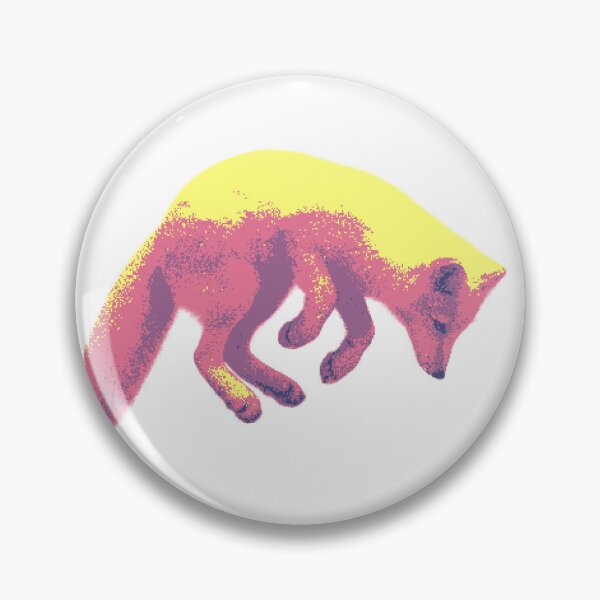 Item preview, Jumping Arctic Fox (Pixelated) designed and sold by Fire TheMann.