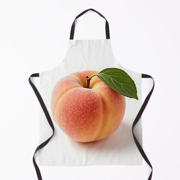 Item preview, Fresh Peach with Leaf – Vibrant Minimalist Fruit Photo designed and sold by profustock.