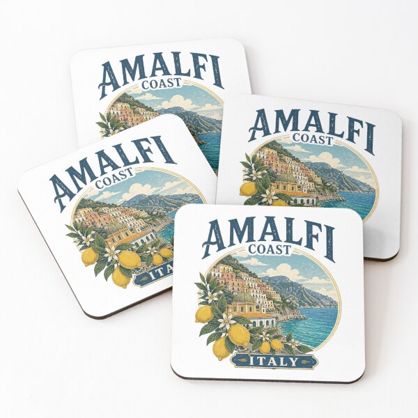 Item preview, Amalfi Coast – Vibrant Italy Travel Art designed and sold by ABLAT-CREATIONS.
