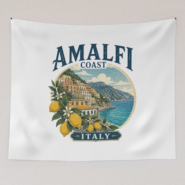 Item preview, Amalfi Coast – Vibrant Italy Travel Art designed and sold by ABLAT-CREATIONS.