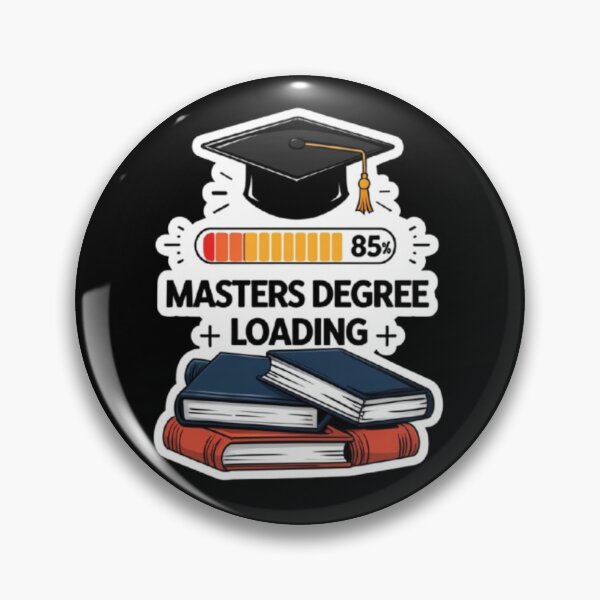 Item preview, Masters Degree Loading Funny Graduate Student Sticker designed and sold by skillifyme.