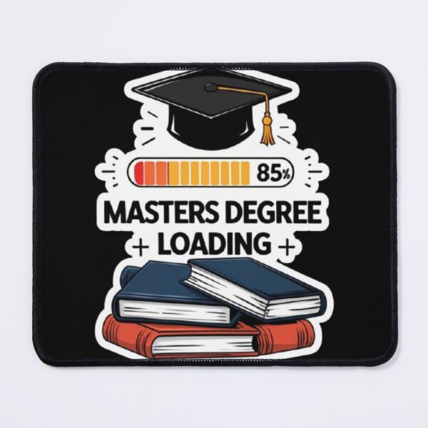 Item preview, Masters Degree Loading Funny Graduate Student Sticker designed and sold by skillifyme.