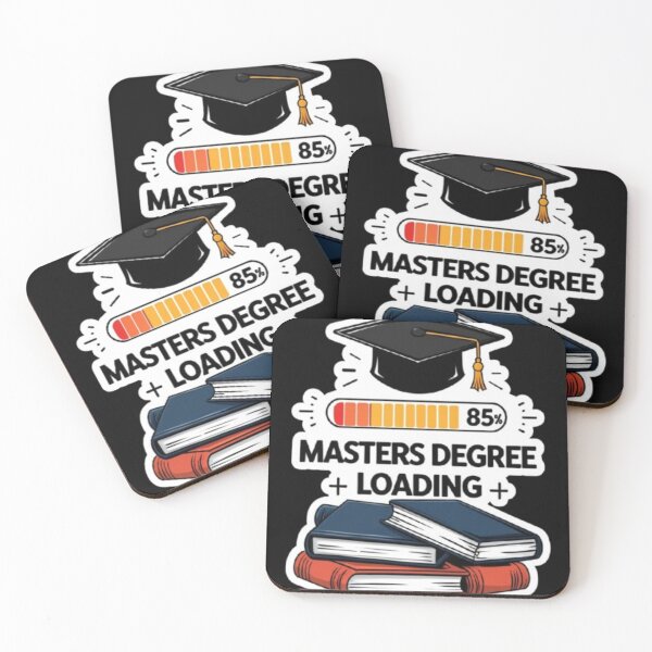 Item preview, Masters Degree Loading Funny Graduate Student Sticker designed and sold by skillifyme.