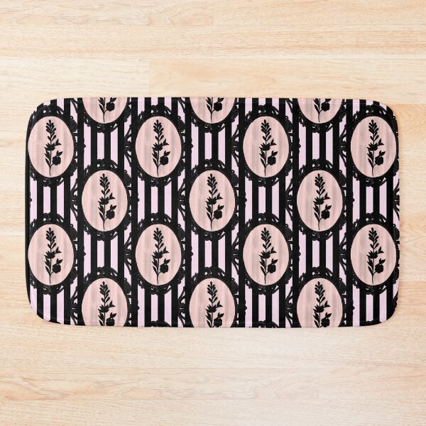 Item preview, My Gothic Romance – Victorian Cameo Bow Pattern in Pink Black and Crimson designed and sold by VirtuallyCreativ .