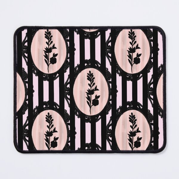Item preview, My Gothic Romance – Victorian Cameo Bow Pattern in Pink Black and Crimson designed and sold by VirtuallyCreativ .