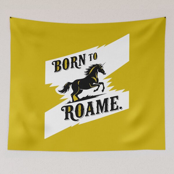 Item preview, Born To Roam - Black on White designed and sold by LisaMise.