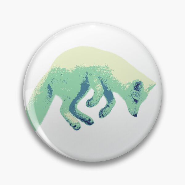 Item preview, Jumping Arctic Fox (Pixelated) designed and sold by Fire TheMann.