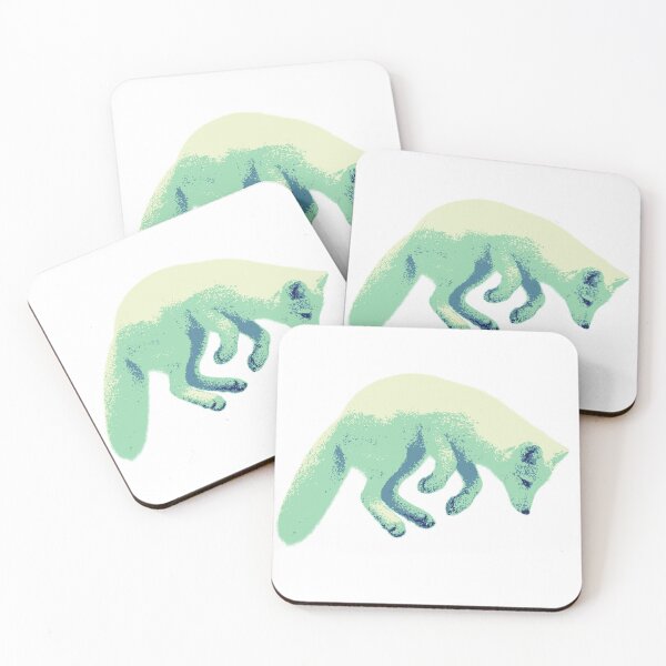 Item preview, Jumping Arctic Fox (Pixelated) designed and sold by Fire TheMann.