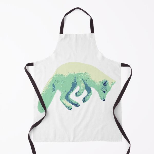 Item preview, Jumping Arctic Fox (Pixelated) designed and sold by Fire TheMann.