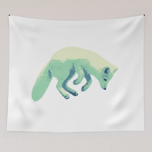 Item preview, Jumping Arctic Fox (Pixelated) designed and sold by Fire TheMann.