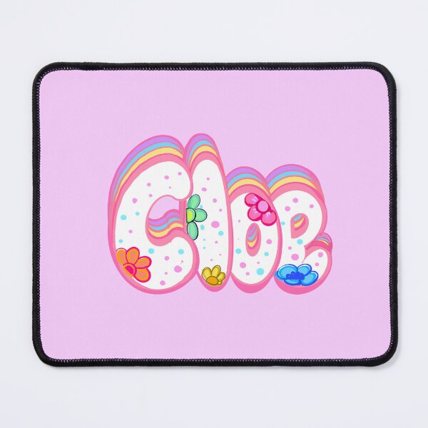 Item preview, Cloe Name - Personalized girls women firstname in floral white with pastel flowers and sprinkles designed and sold by Artonmytee.