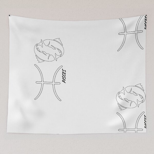 Item preview, Pisces Zodiac Sign Celestial Fish Astrology Art designed and sold by FANTASYoDarknes.
