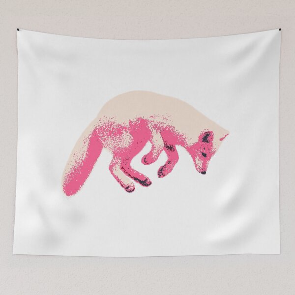 Item preview, Jumping Arctic Fox (Pixelated) designed and sold by Fire TheMann.