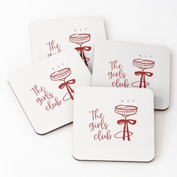Item preview, The Girls Club Cute Martini Coctail Design designed and sold by VibeoCanvasShop.