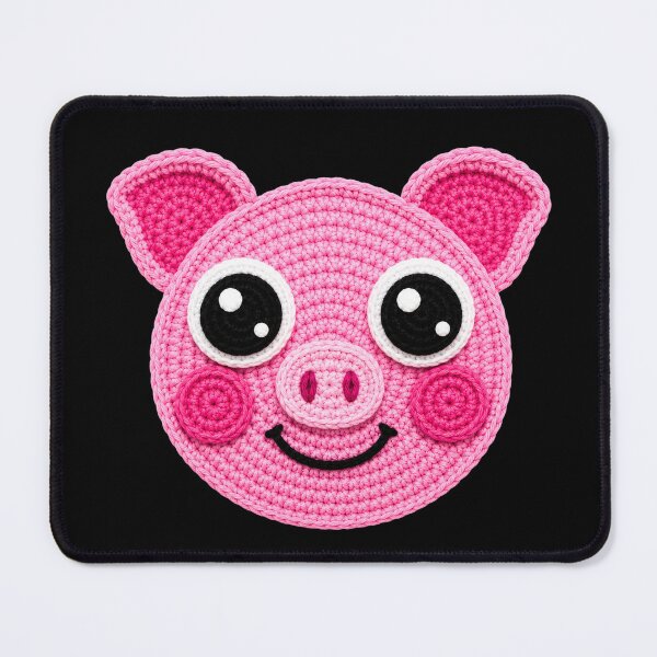Item preview, Happy Pig Face Crochet Style designed and sold by ColorSplash123.