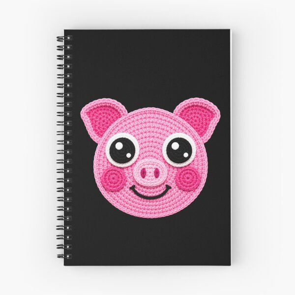 Item preview, Happy Pig Face Crochet Style designed and sold by ColorSplash123.