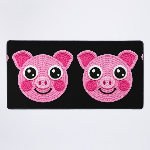 Item preview, Happy Pig Face Crochet Style designed and sold by ColorSplash123.