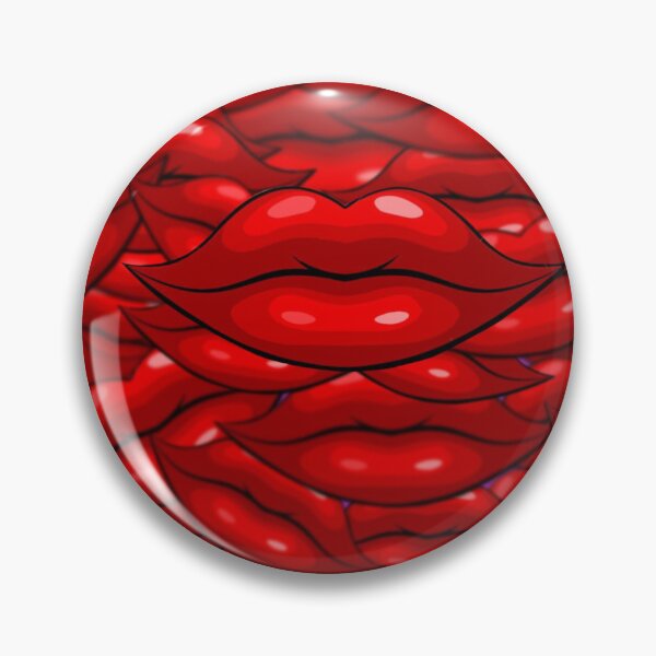 Item preview, Glossy Red Lips - Pop Art Pattern designed and sold by PeterJaxx.