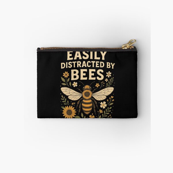 Item preview, Easily Distracted By Bees Retro Vintage Honeybee Sunflower designed and sold by Photo-Sphere101.