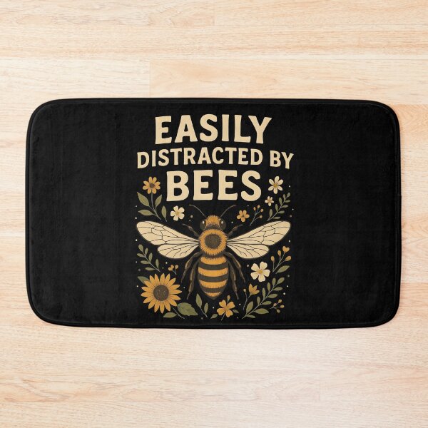 Item preview, Easily Distracted By Bees Retro Vintage Honeybee Sunflower designed and sold by Photo-Sphere101.