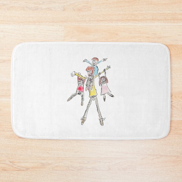 Item preview, Ginger Dad jumping with his kids designed and sold by Inky Fingers Illustrations.