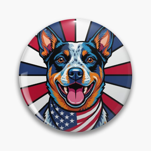 Item preview, Australian Cattle Dog 4th of July Dog – Patriotic USA Puppy Gift designed and sold by The Real Life Symphony.