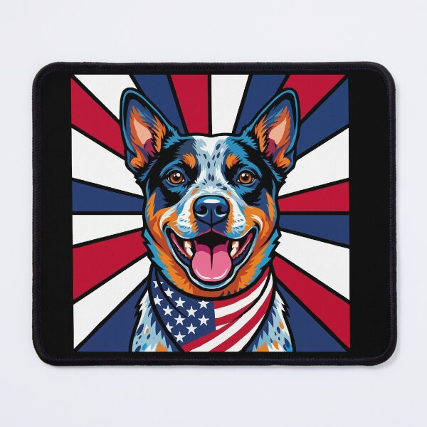 Item preview, Australian Cattle Dog 4th of July Dog – Patriotic USA Puppy Gift designed and sold by The Real Life Symphony.