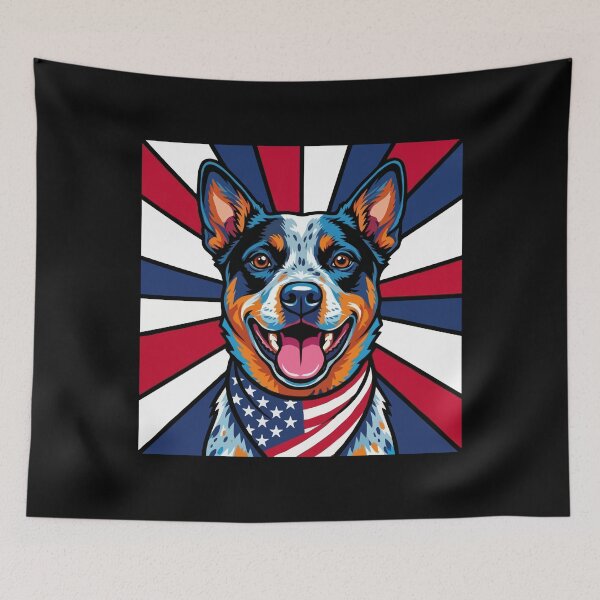 Item preview, Australian Cattle Dog 4th of July Dog – Patriotic USA Puppy Gift designed and sold by The Real Life Symphony.