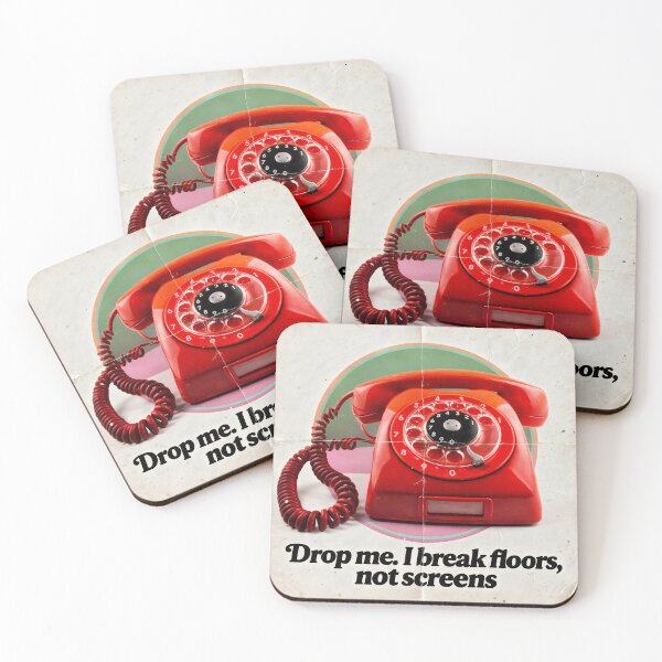 Item preview, Drop Me I Break Floors Not Screens - Funny Retro Rotary Phone designed and sold by Melian Vintage.