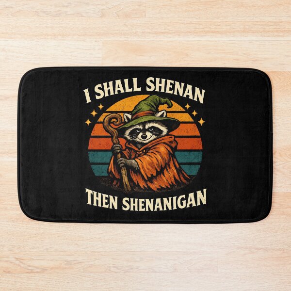 Item preview, I Shall Shenan Then Shenanigan Funny Raccoon Wizard Shirt designed and sold by LunaMagicStudio.