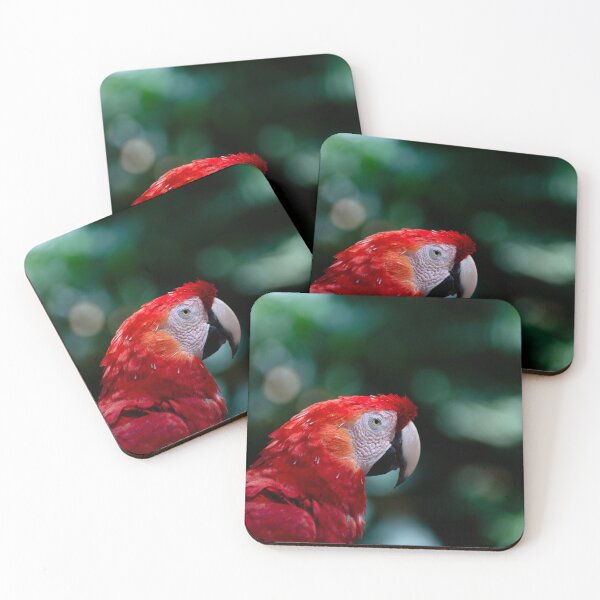 Item preview, Scarlet Macaw Portrait in Tropical Rainforest designed and sold by ThaCriações.