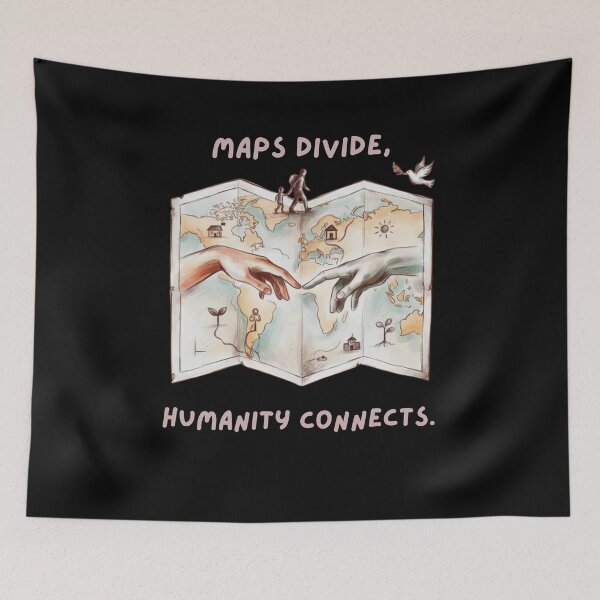 Item preview, Maps Divide, Humanity Connects designed and sold by mirciashop.