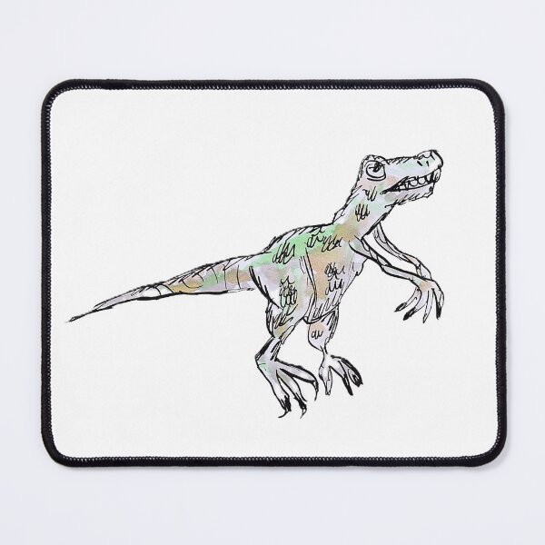 Item preview, A friendly Velciraptor dinosaur designed and sold by Inky Fingers Illustrations.
