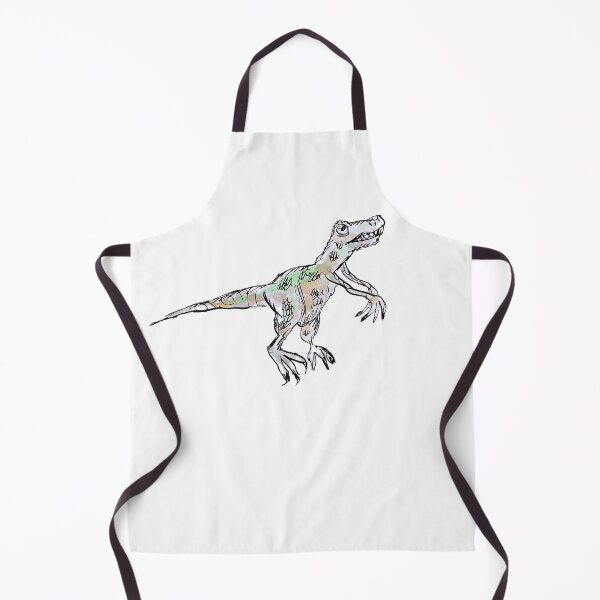 Item preview, A friendly Velciraptor dinosaur designed and sold by Inky Fingers Illustrations.