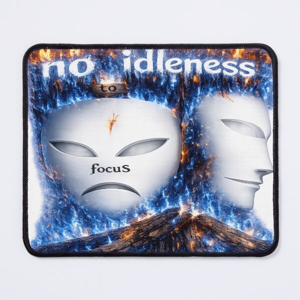 Item preview, No To Idleness — Focus Dual Mask Art designed and sold by Lightup2studios.