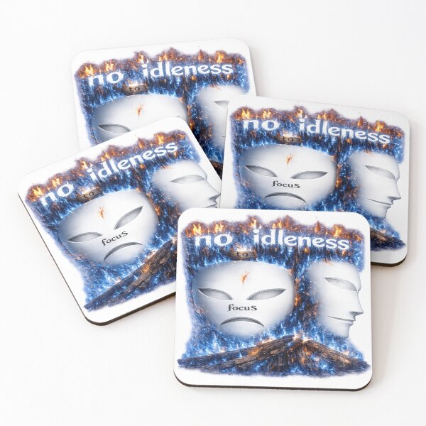 Item preview, No To Idleness — Focus Dual Mask Art designed and sold by Lightup2studios.