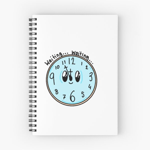 Item preview, I AM WAITING - Cute Clock designed and sold by LozzyARTs26.