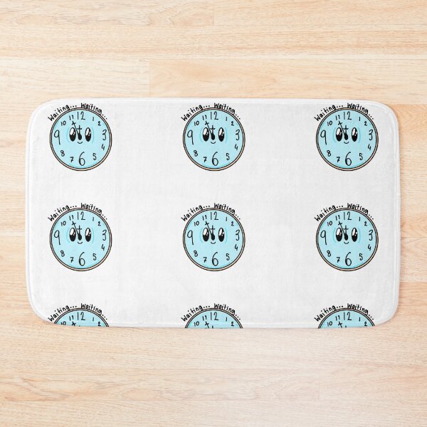 Item preview, I AM WAITING - Cute Clock designed and sold by LozzyARTs26.