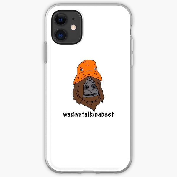 sassy wadiyatalkinabeet orange hat iPhone Soft Case