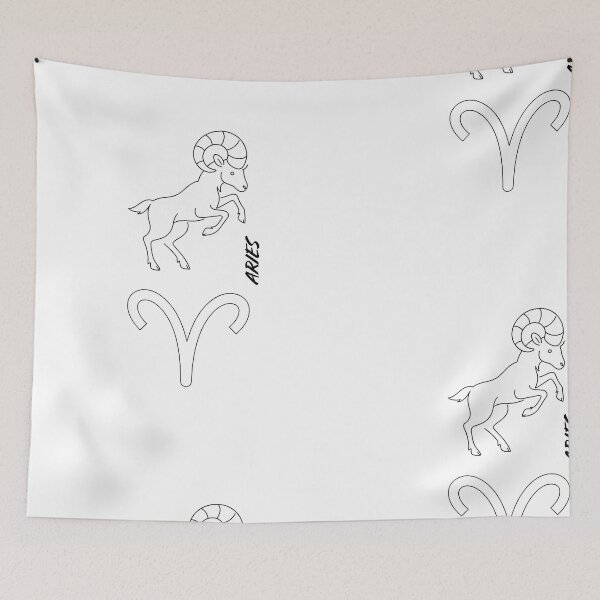 Item preview, Aries Zodiac Sign Celestial Ram Astrology Art designed and sold by FANTASYoDarknes.