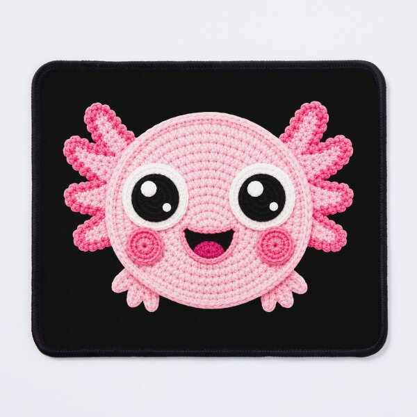 Item preview, Funny Axolotl Face Crochet Style designed and sold by ColorSplash123.