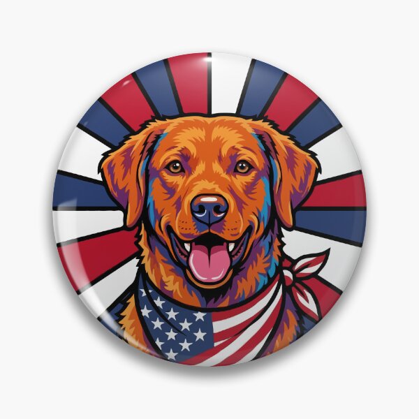 Item preview, Chesapeake Bay Retriever 4th of July Dog – Patriotic USA Puppy Gift designed and sold by The Real Life Symphony.