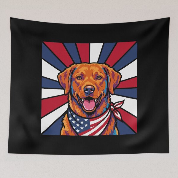 Item preview, Chesapeake Bay Retriever 4th of July Dog – Patriotic USA Puppy Gift designed and sold by The Real Life Symphony.