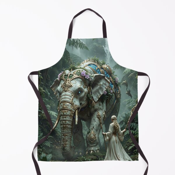 Item preview, The Sacred Elephant and the Priestess of the Forgotten Rainforest designed and sold by VoidVeilStudio.